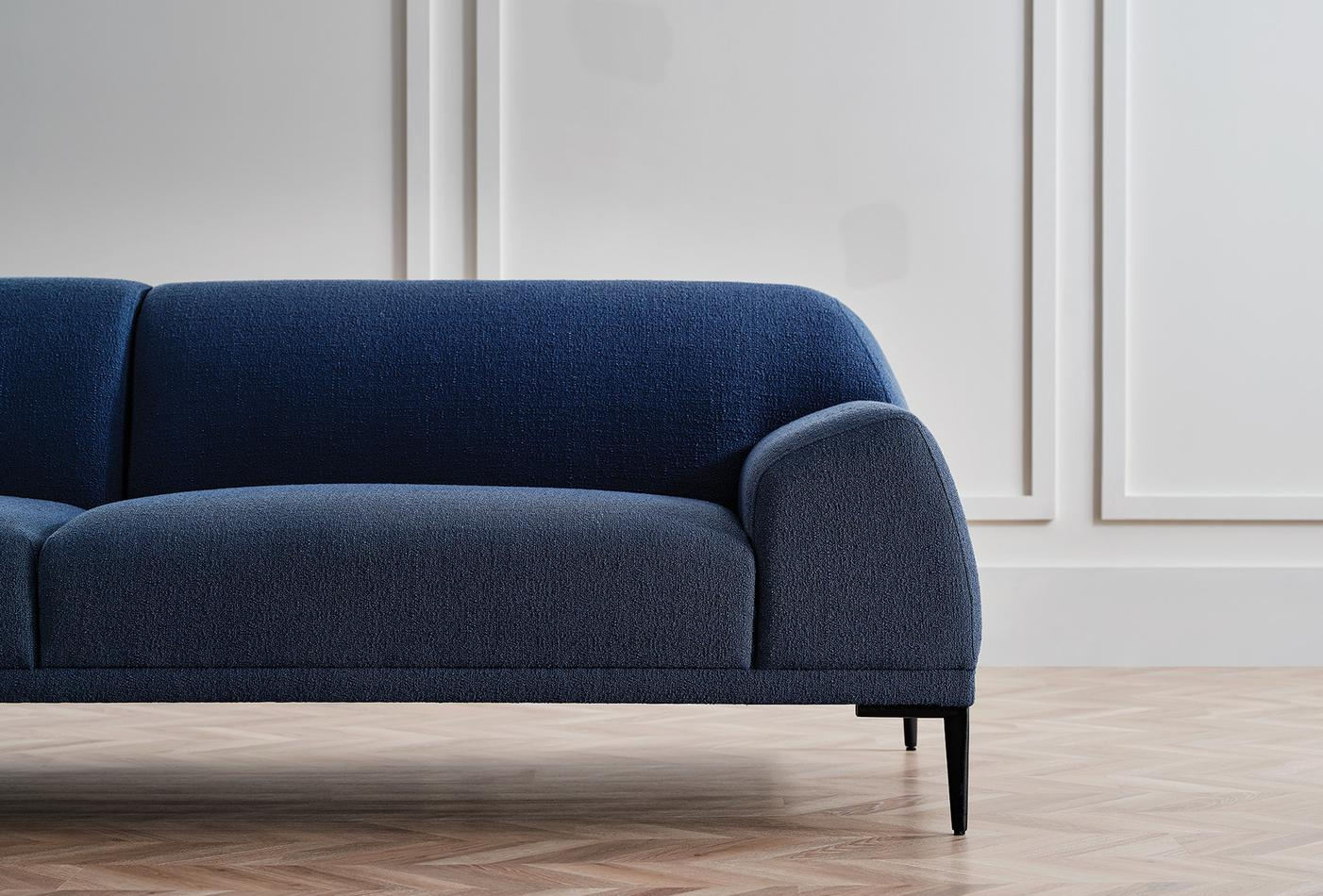 Триместен диван «Swan» + 2 декоративни възглавници, ширина 260см