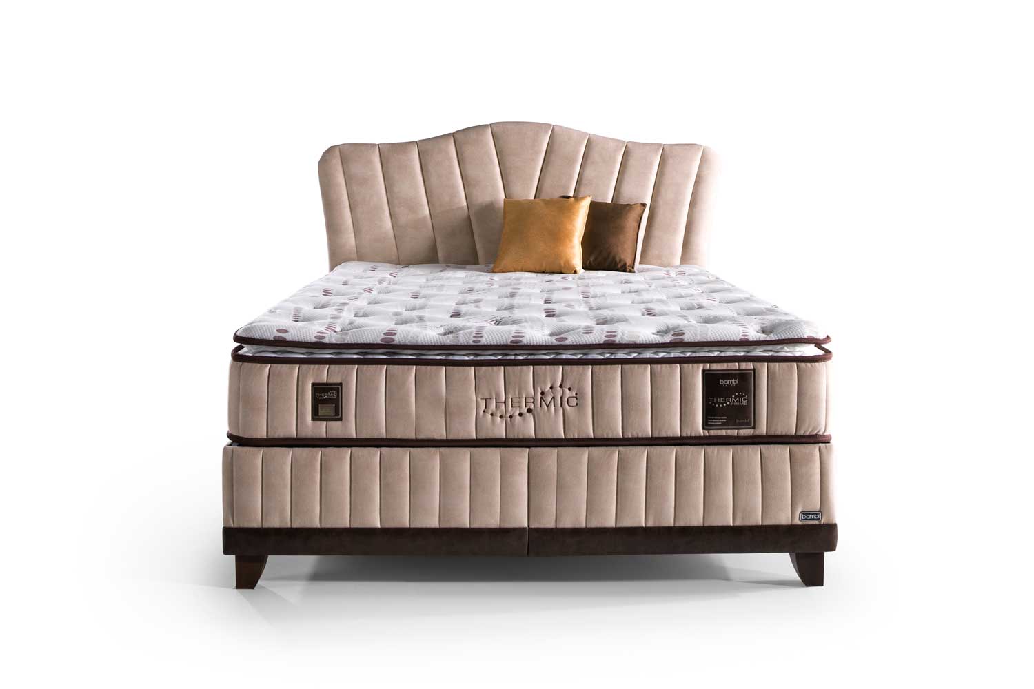 Тапицирана основа за легло «Thermall» с място за съхранение, повдигащ механизъм, система за безшумно затваряне