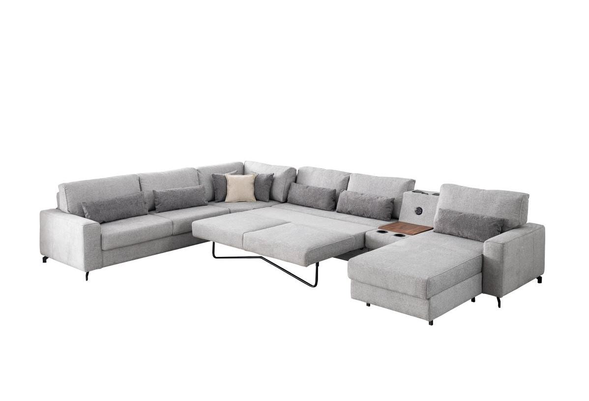 Модулен разтегателен диван «Karizma» + музикална конзола, USB зарядна станция