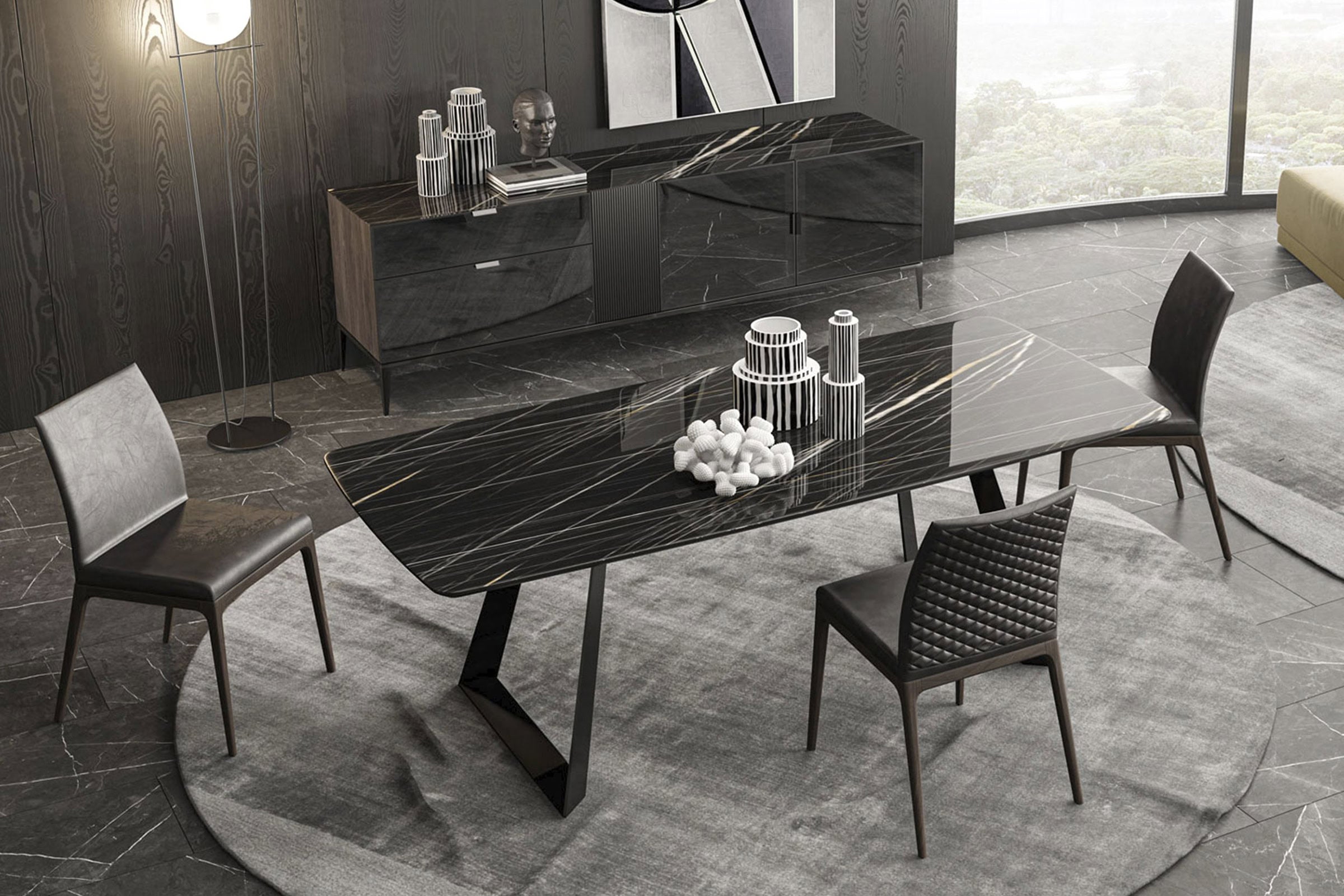 Трапезен стол «Toronto» с тапицерия, 100+ вида дамаски