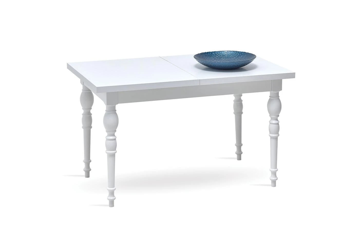 Трапезна разтегателна маса «Tracy - White» с размер 127х77х79см