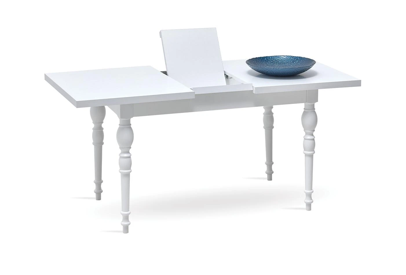 Трапезна разтегателна маса «Tracy - White» с размер 127х77х79см