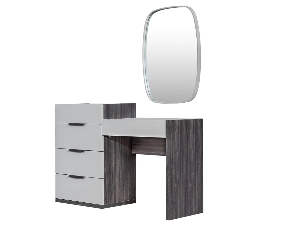 Тоалетка «Adessa» + скрин с четири чекмеджета и огледало, размер 136х90х45см