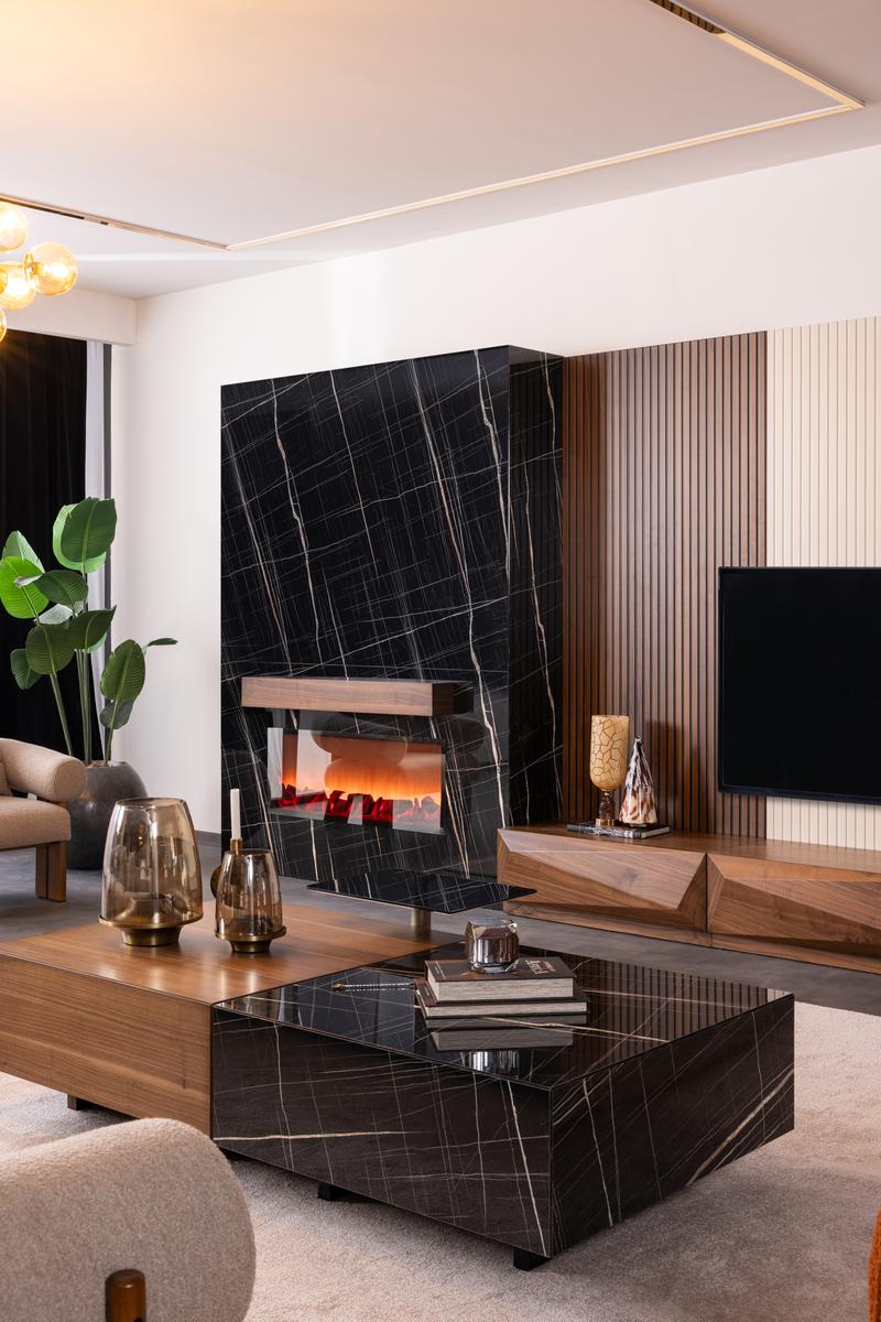 TV Wall Секция Carisma Walnut