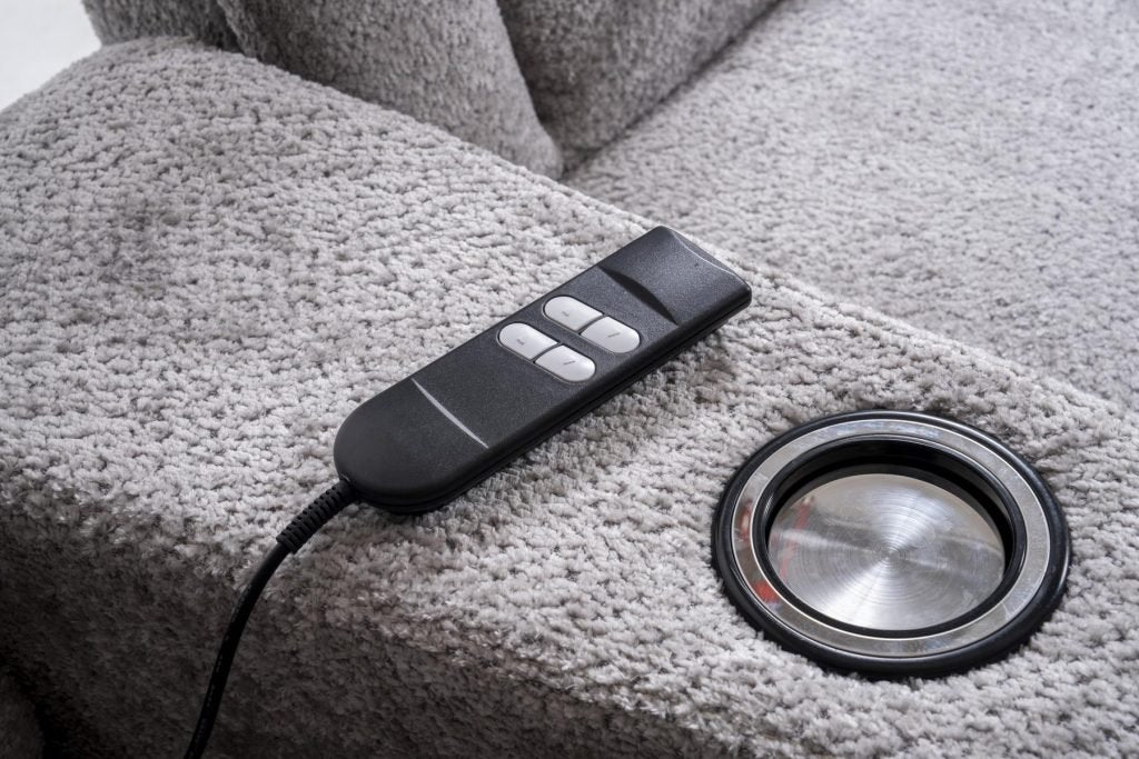 ТВ композиция «Cunda Sinema» с електрически релакс механизъм, USB зарядна станция