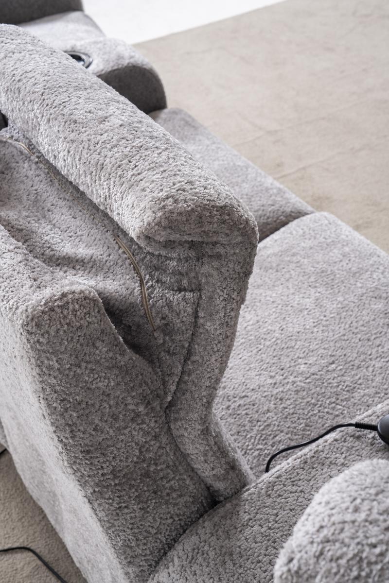 ТВ композиция «Cunda Sinema» с електрически релакс механизъм, USB зарядна станция