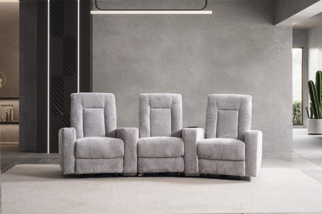 ТВ композиция «Cunda Sinema» с електрически релакс механизъм, USB зарядна станция