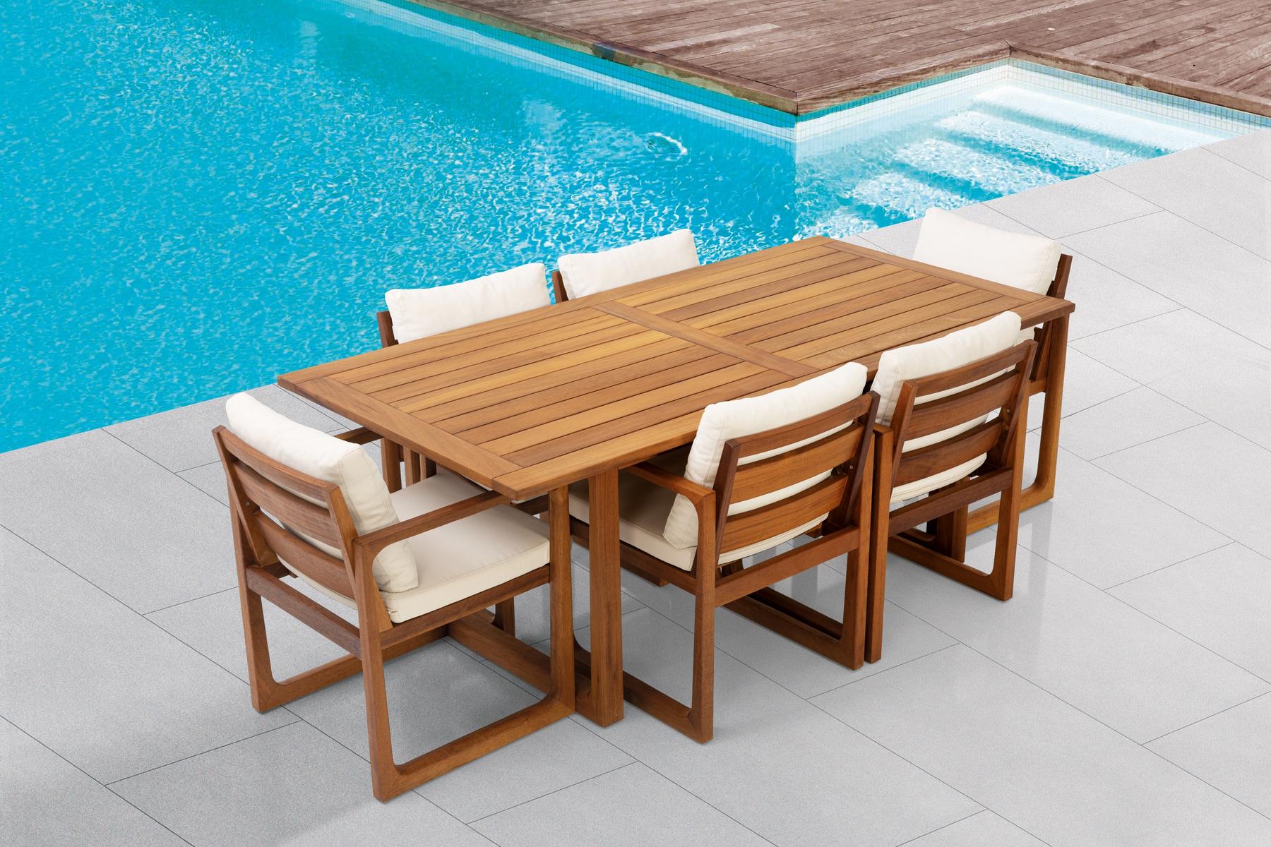 Градинска маса «Deep» с африкански тик