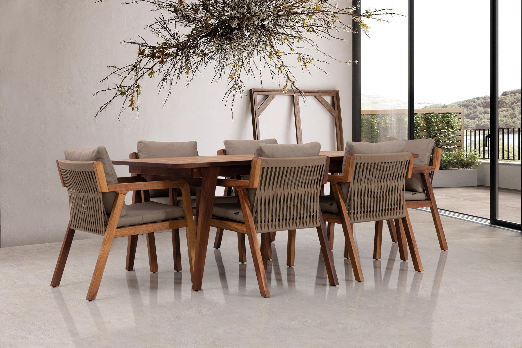 Градинска маса «Idea» с африкански тик