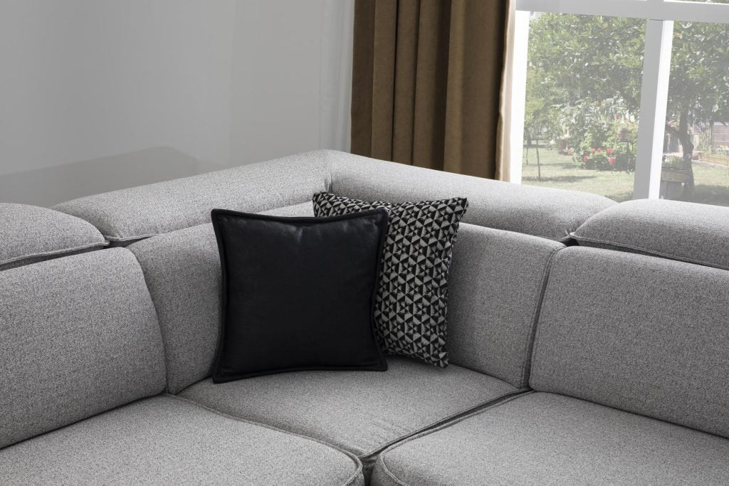 Ъглов разтегателен диван «Kristal Lounge» + електрически механизъм, USB зарядна станция