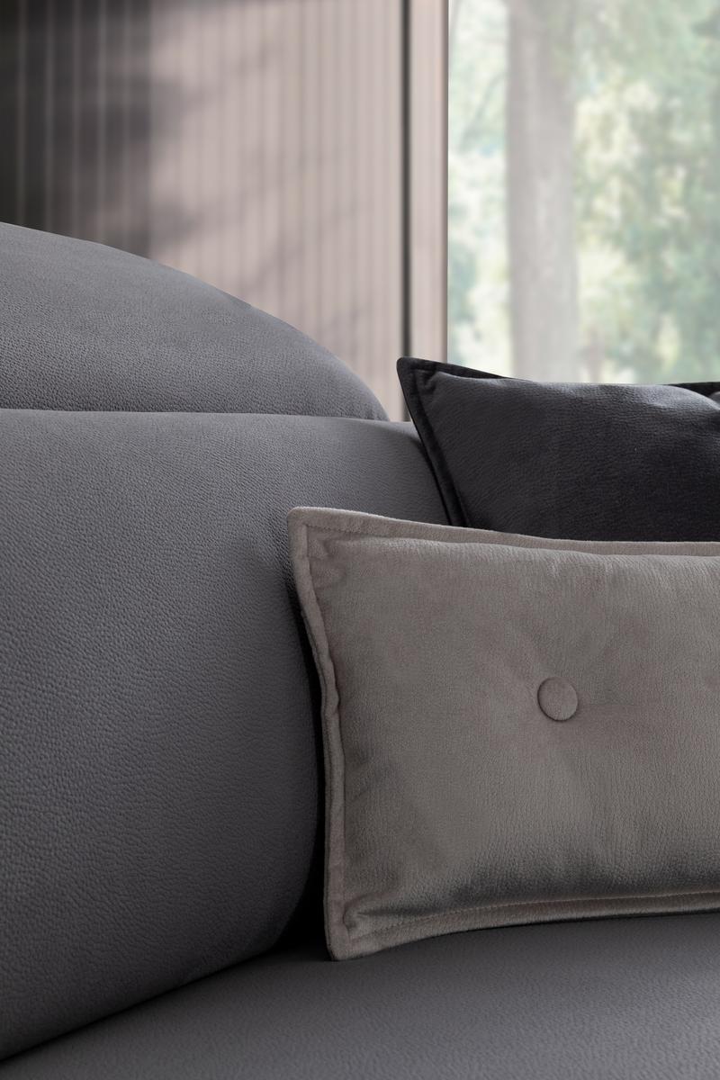 Триместен разтегателен диван «Kristal» + електрически механизъм, 2 декоративни възглавници