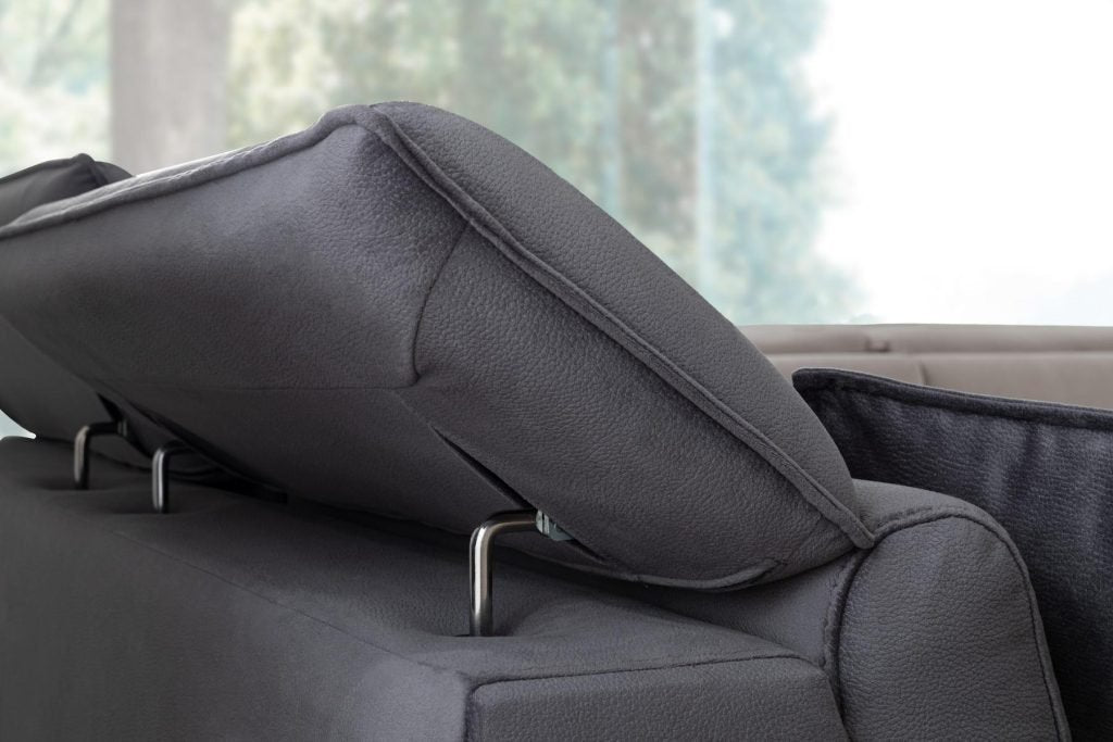 Триместен разтегателен диван «Kristal» + електрически механизъм, 2 декоративни възглавници