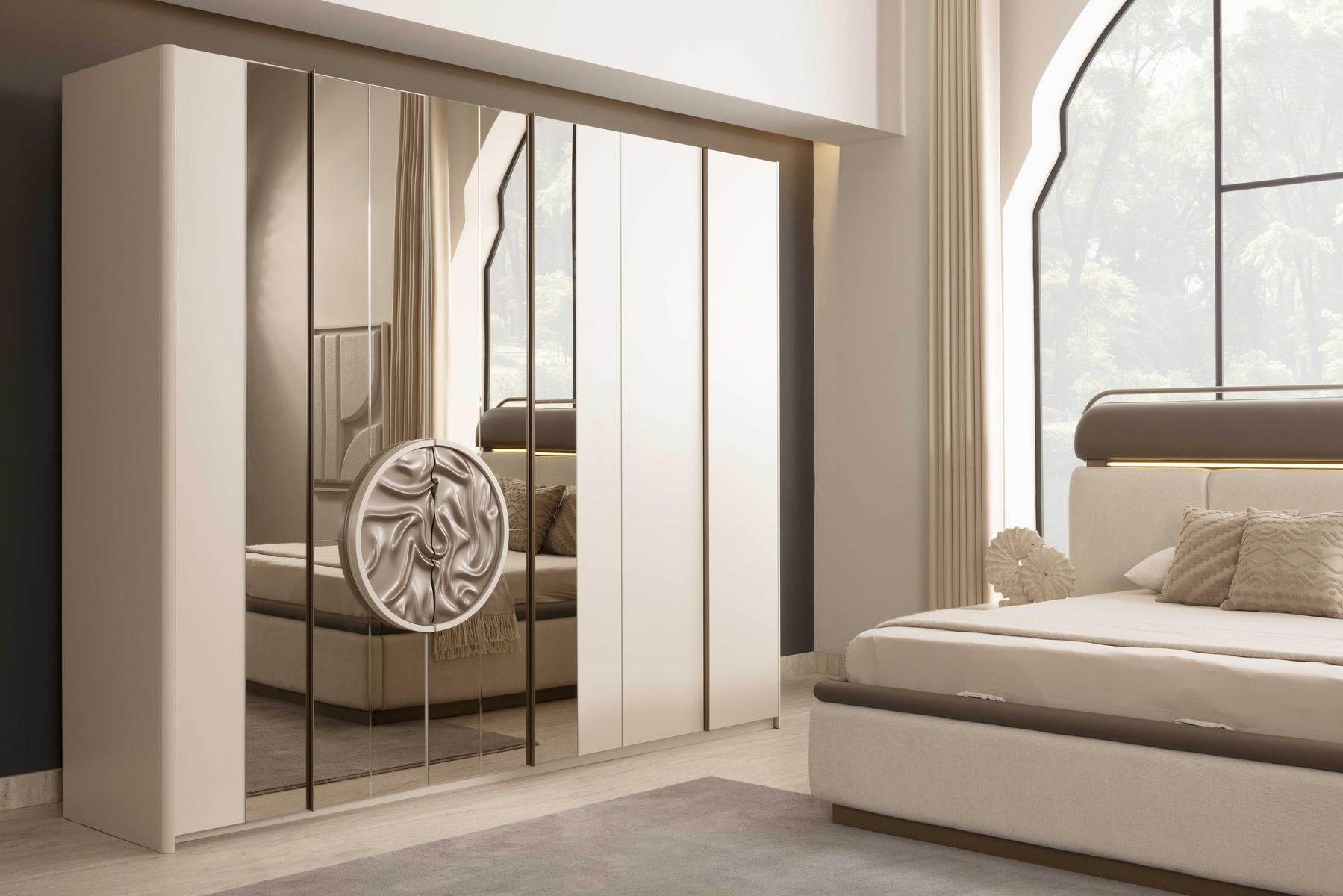 Шесткрилен гардероб «Loft» ширина 267см