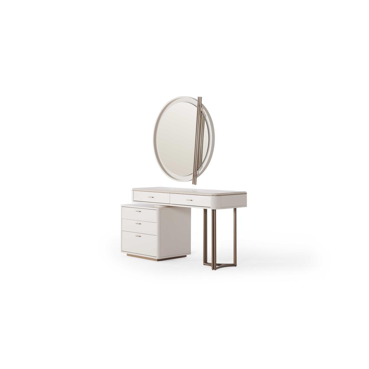 Тоалетка «Loft» с пет чекмеджета, размер 160x60x51