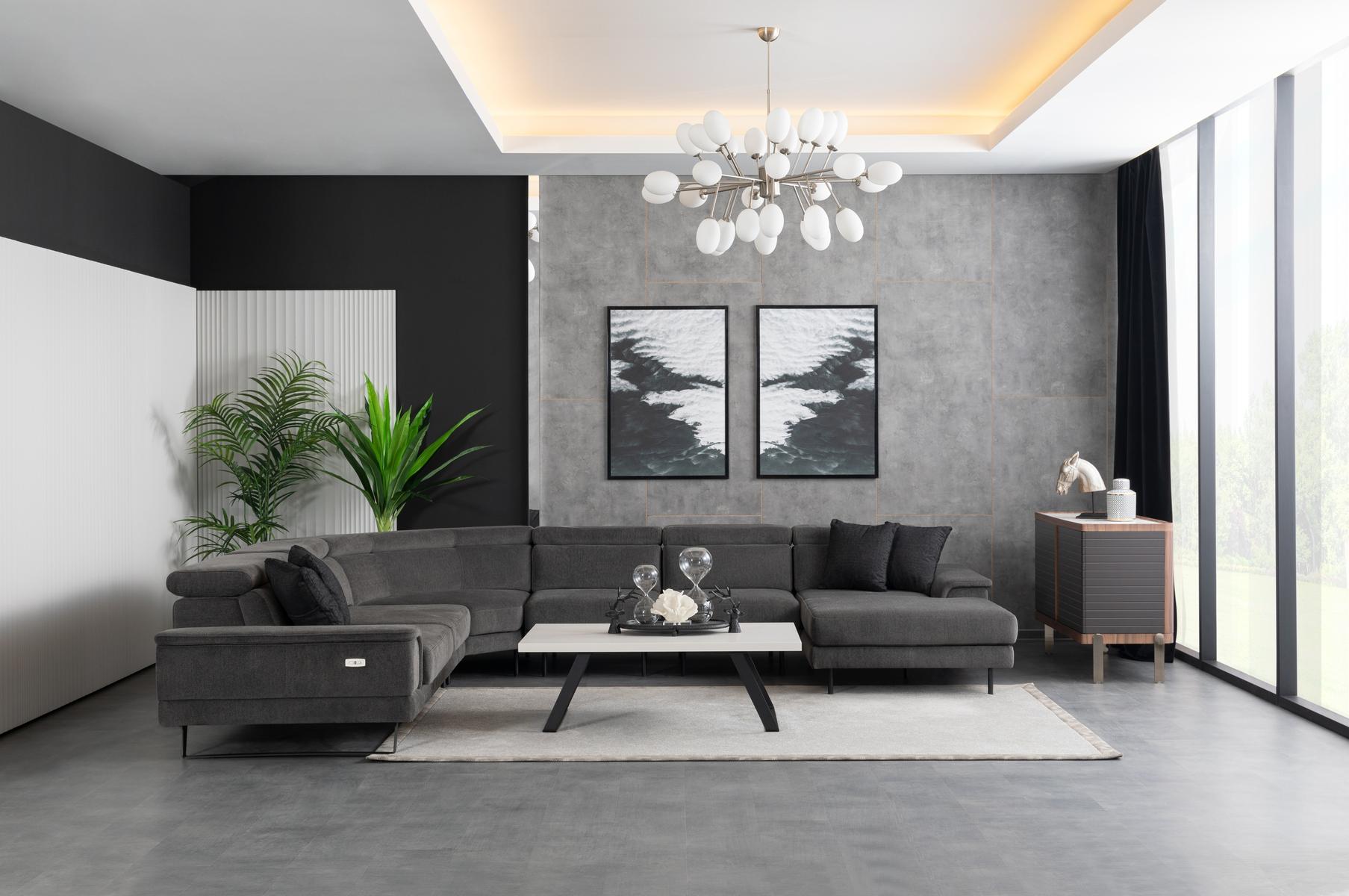 Модулен разтегателен диван «Palermo Corner» + електрически механизъм, 5 модула