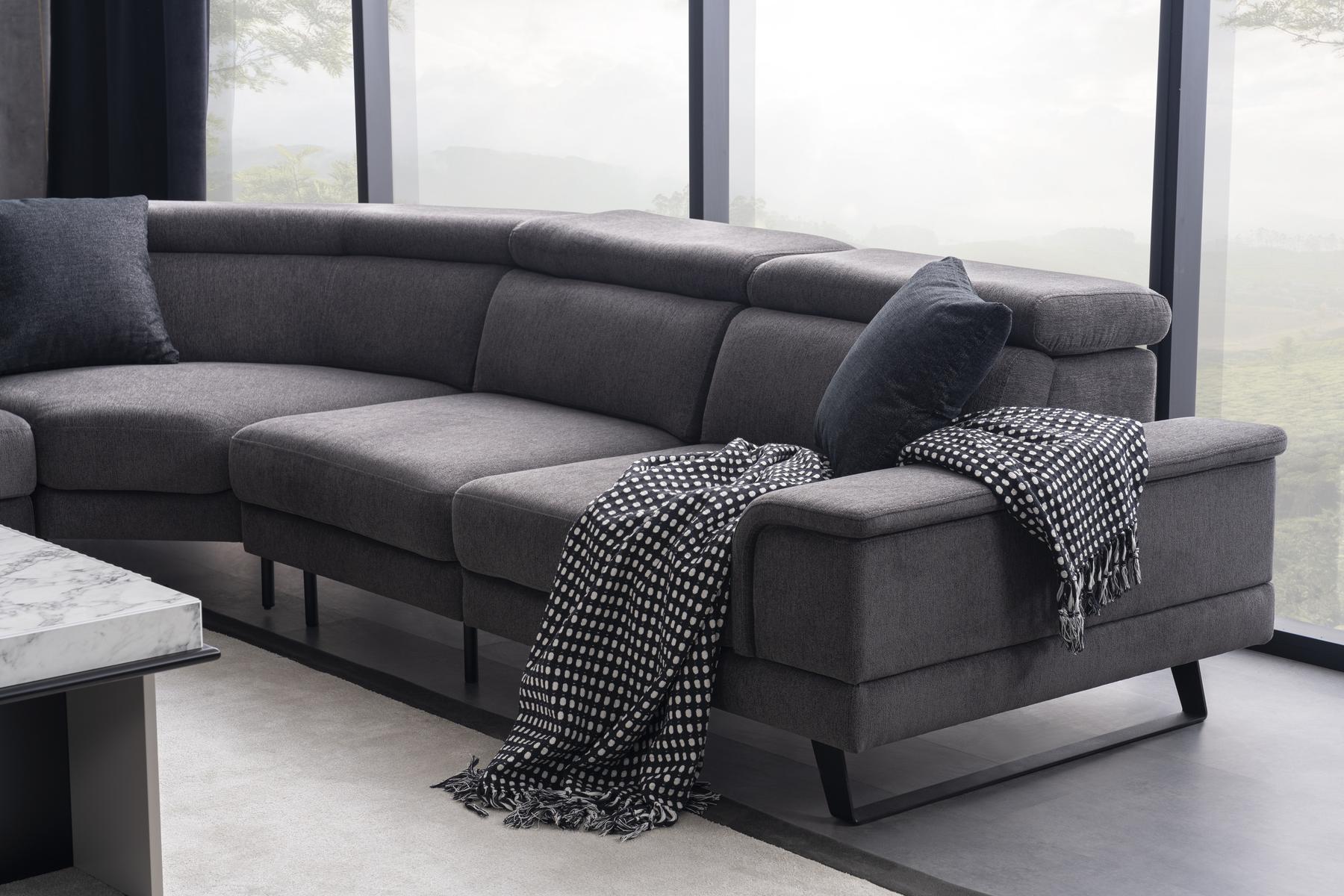 Модулен разтегателен диван «Palermo Corner» + електрически механизъм, 5 модула