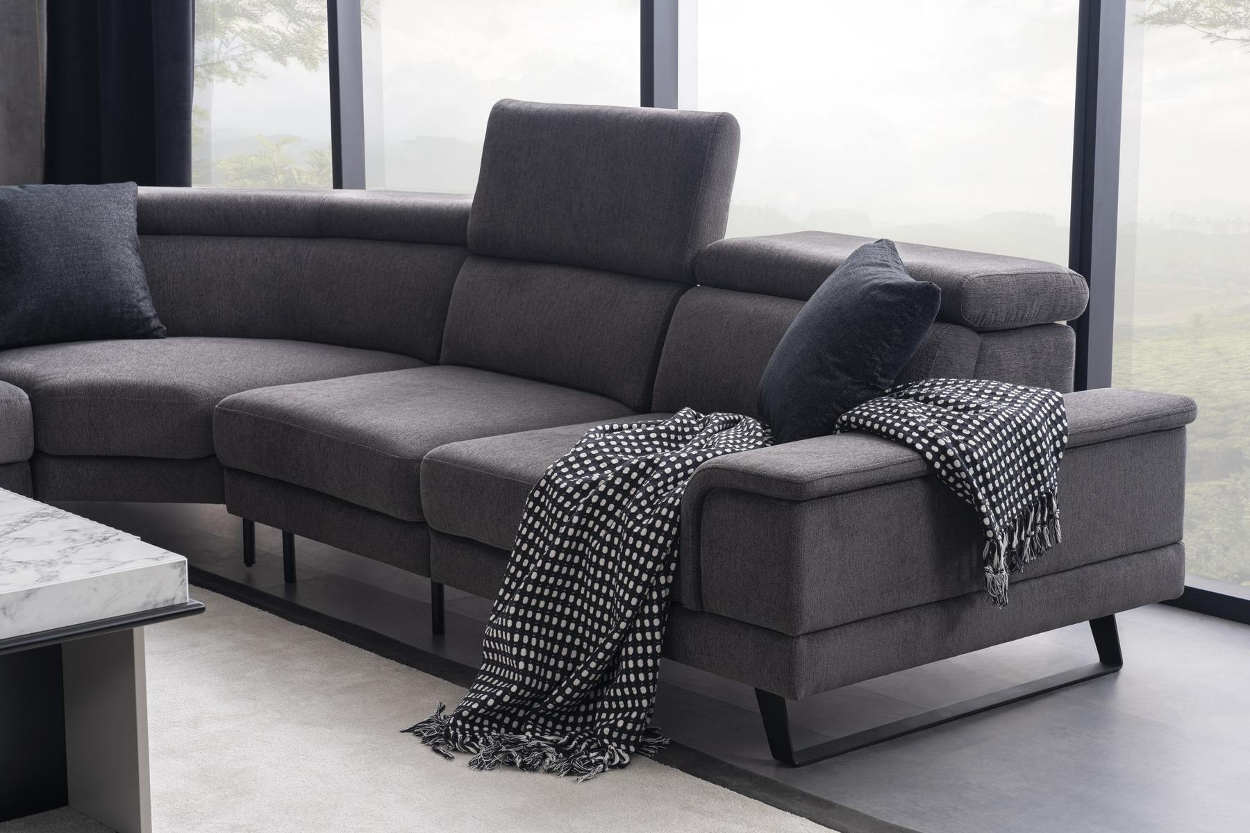 Модулен разтегателен диван «Palermo Corner» + електрически механизъм, 5 модула