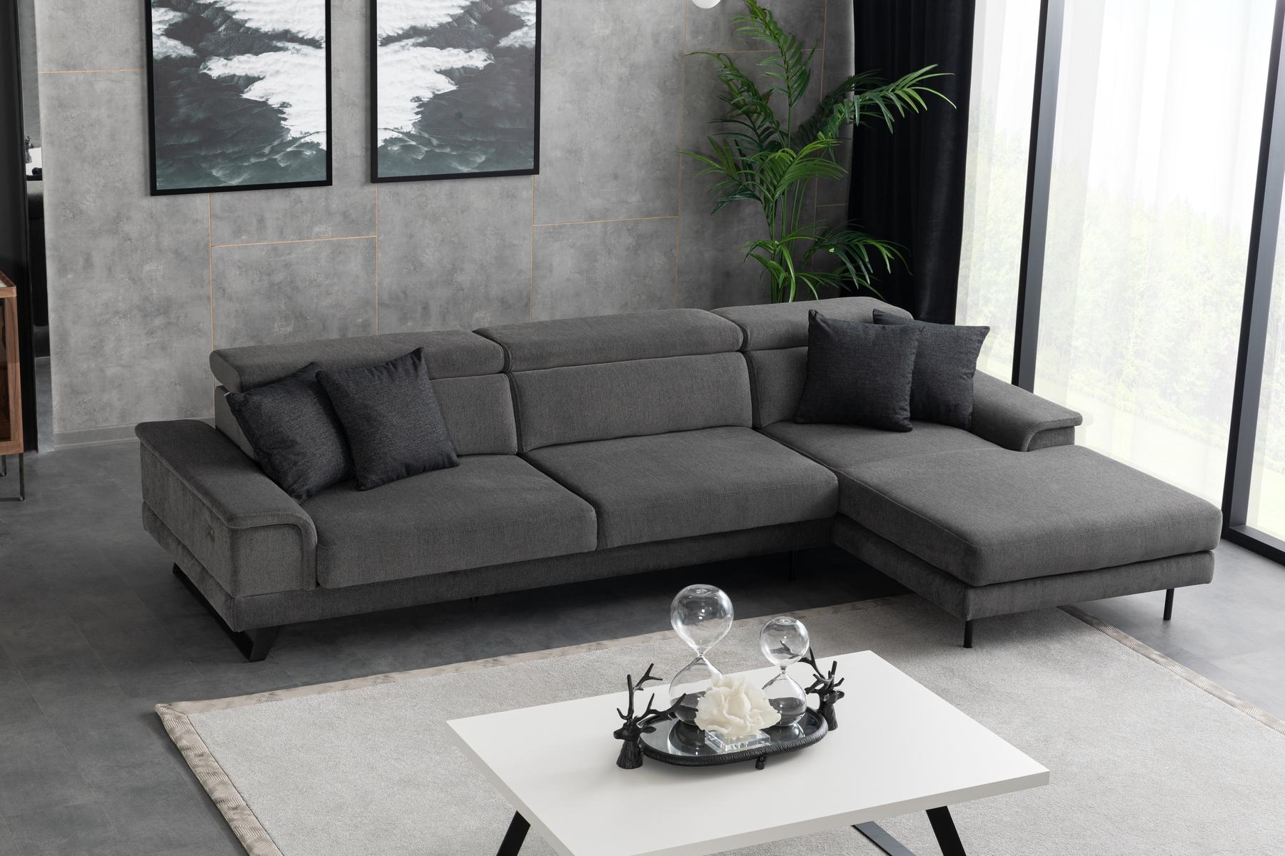 Модулен разтегателен диван «Palermo Corner» + електрически механизъм, 5 модула