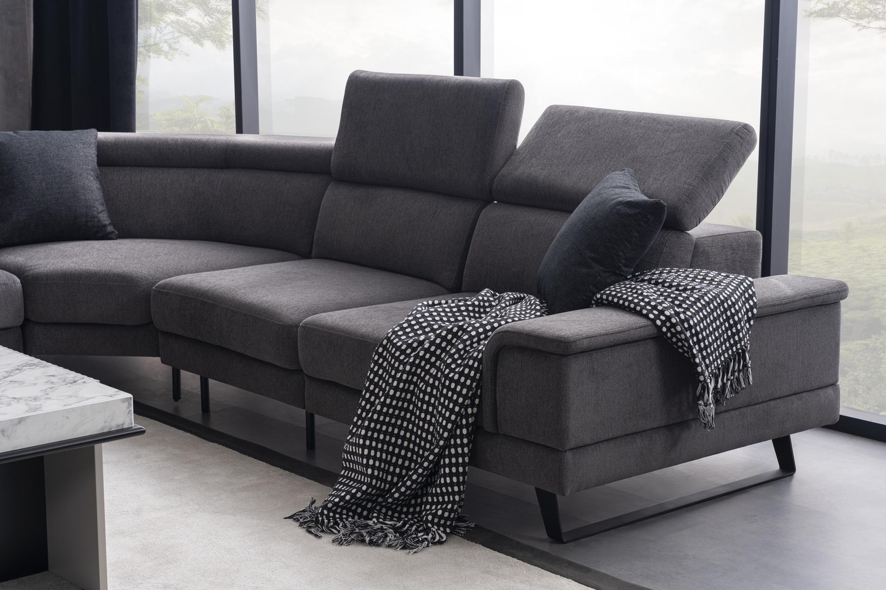 Модулен разтегателен диван «Palermo Corner» + електрически механизъм, 5 модула