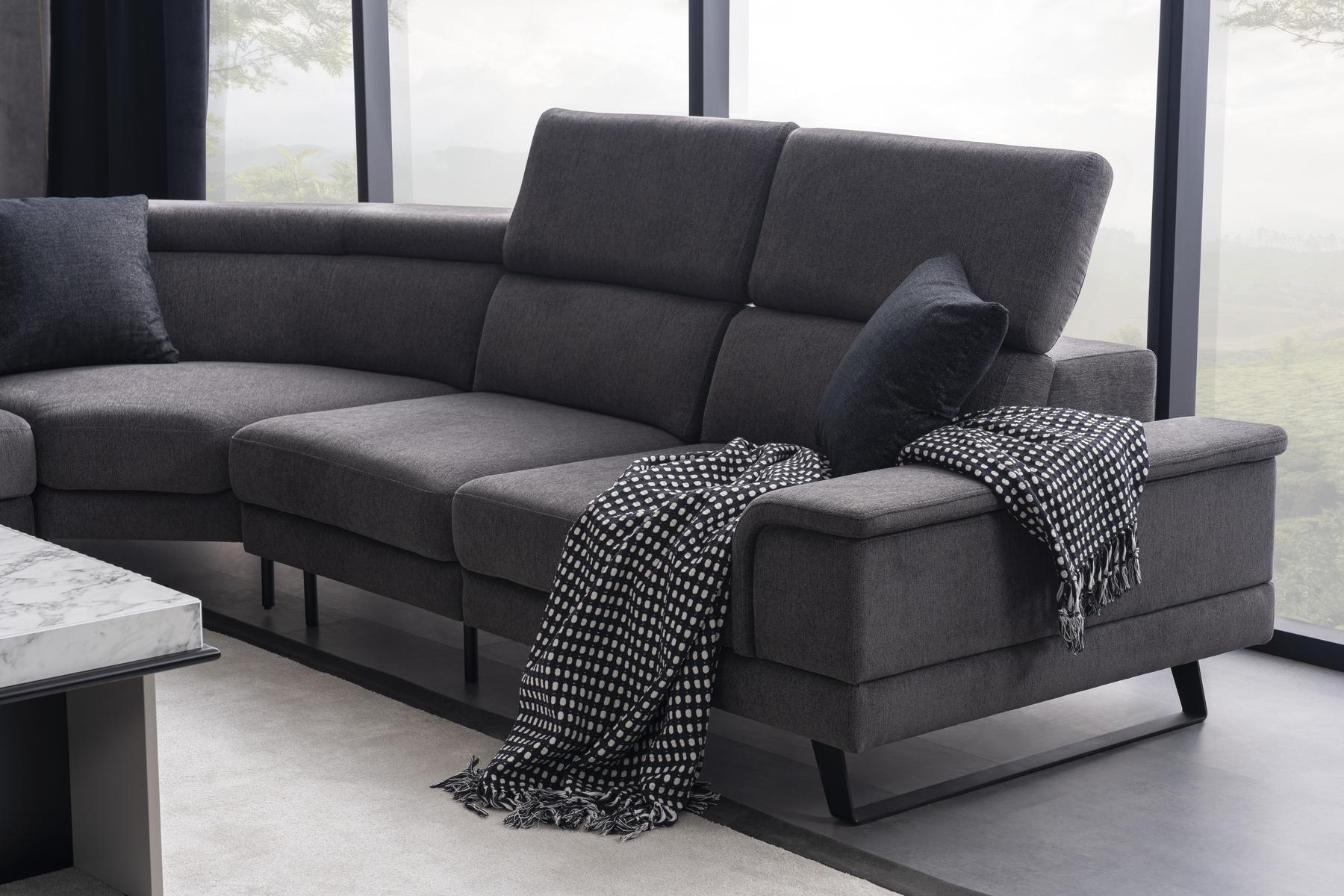 Модулен разтегателен диван «Palermo Corner» + електрически механизъм, 5 модула