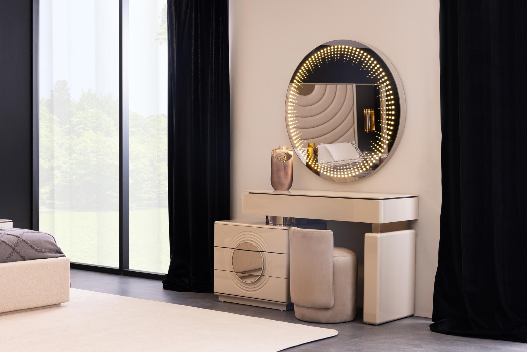 Огледало за тоалетка «Panemera» + LED осветление, размер 104х104х2см