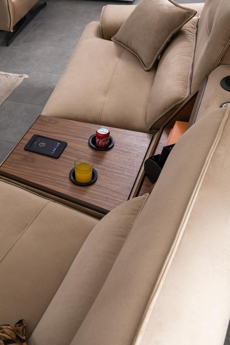 Модулен диван «Perge» + електрически механизъм, USB зарядна станция