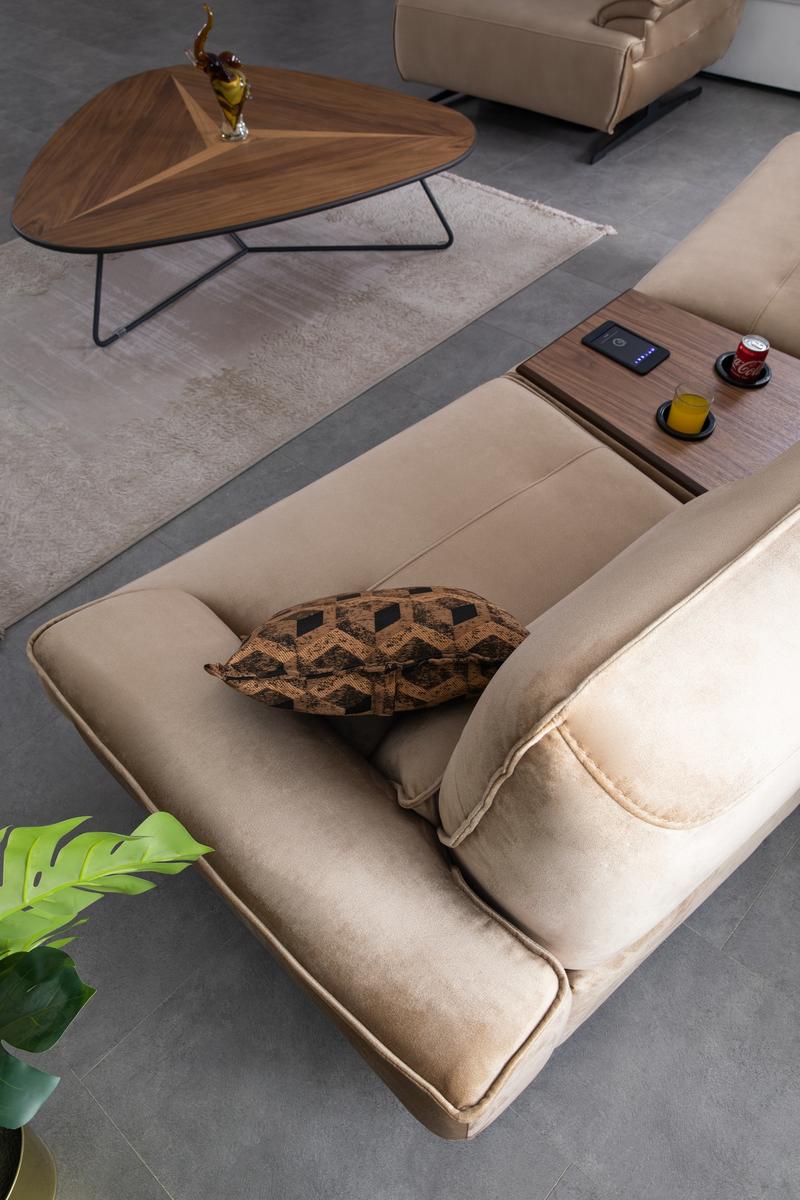 Модулен диван «Perge» + електрически механизъм, USB зарядна станция