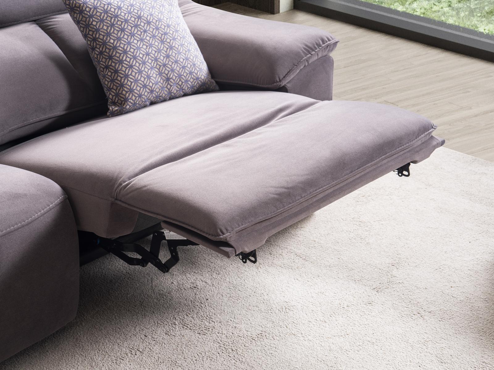 Двуместен диван «Pristine» + електрически механизъм, ширина 210см