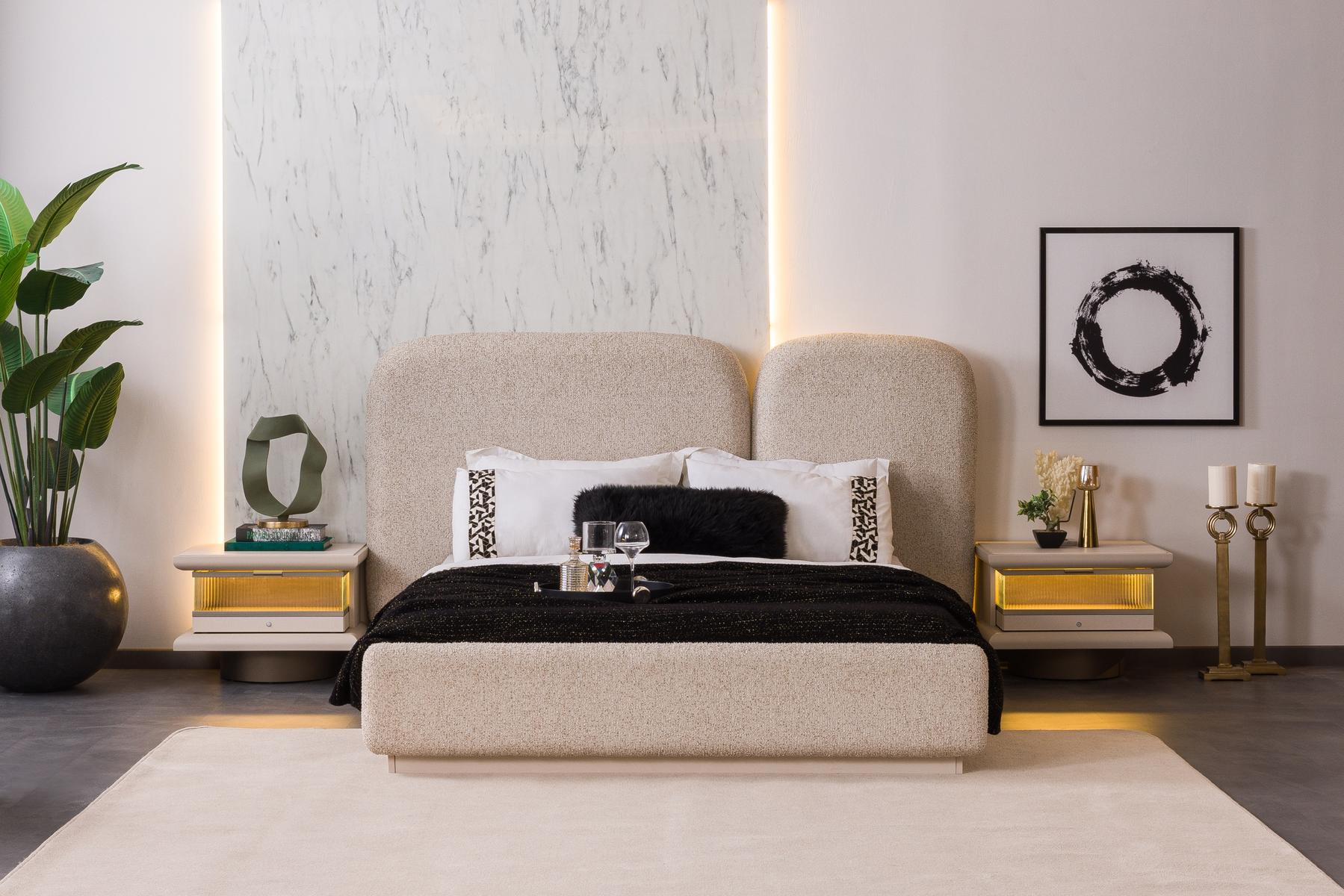 Тапицирано легло «Sahara» с място за съхранение, повдигащ механизъм