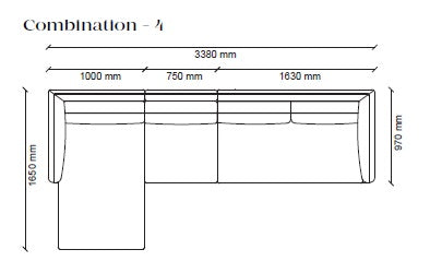 4 готови конфигурации на модулен диван «Parma» + конзола с масичка и USB зарядна станция