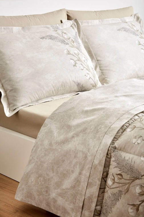 Единичен спален комплект «Algodon» с олекотена завивка, 4 части, памук ранфорс