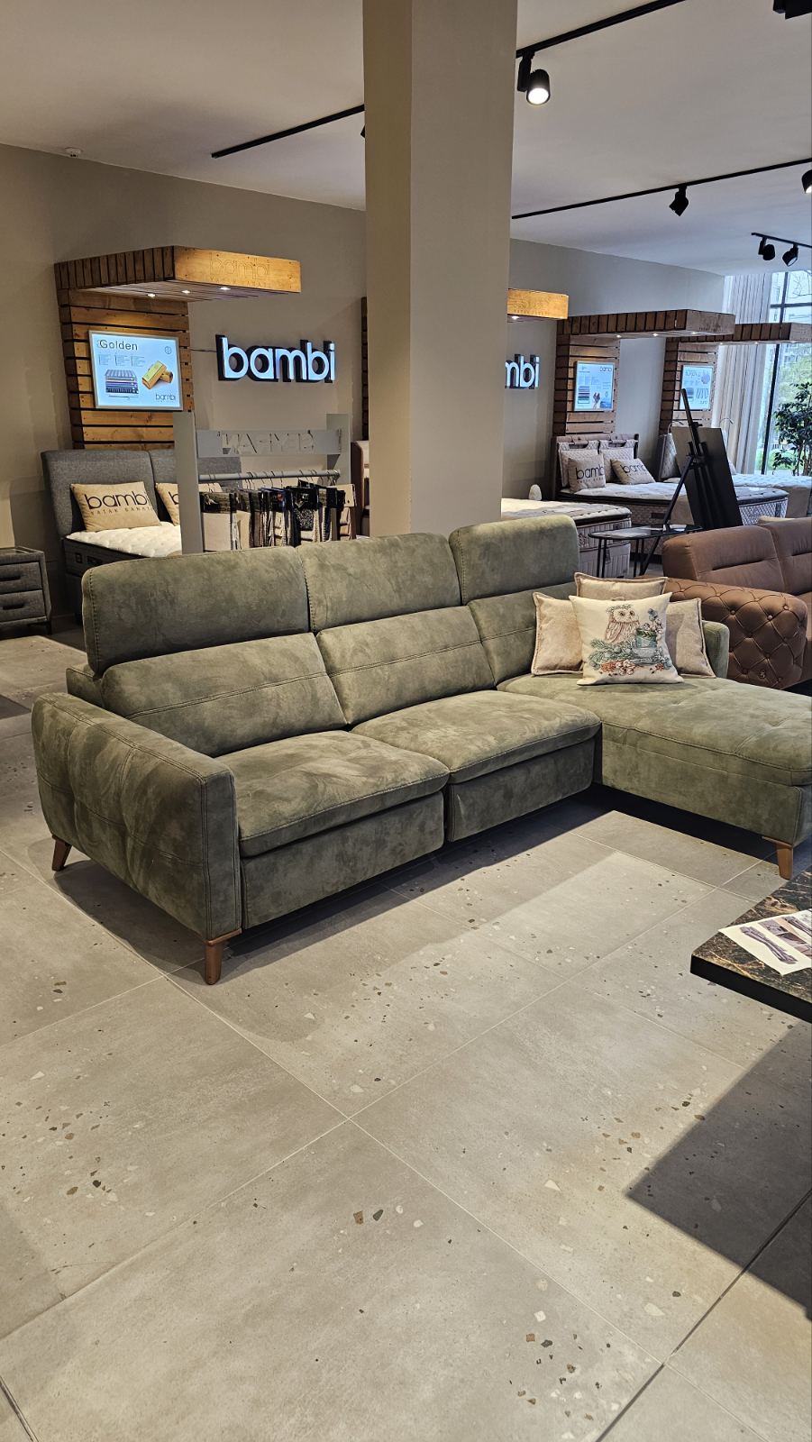 Ъглов диван Gizem Relax с 2TV  механизма - Аутлет