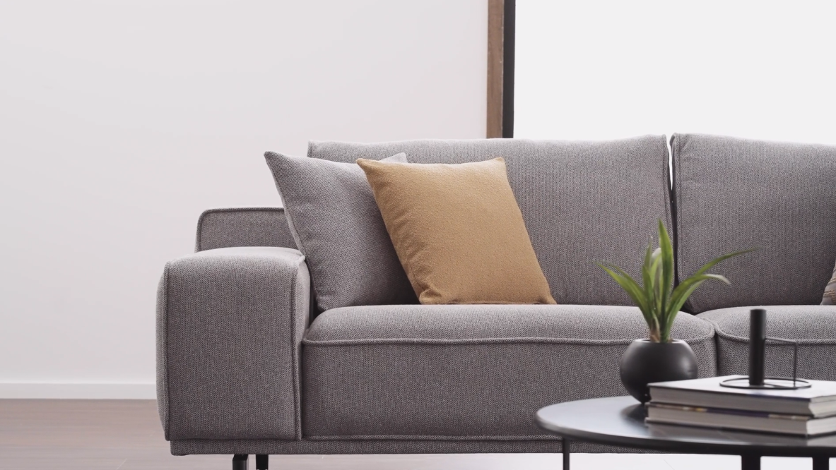 Триместен диван «Viera» + 4 декоративни възглавници, ширина 230см