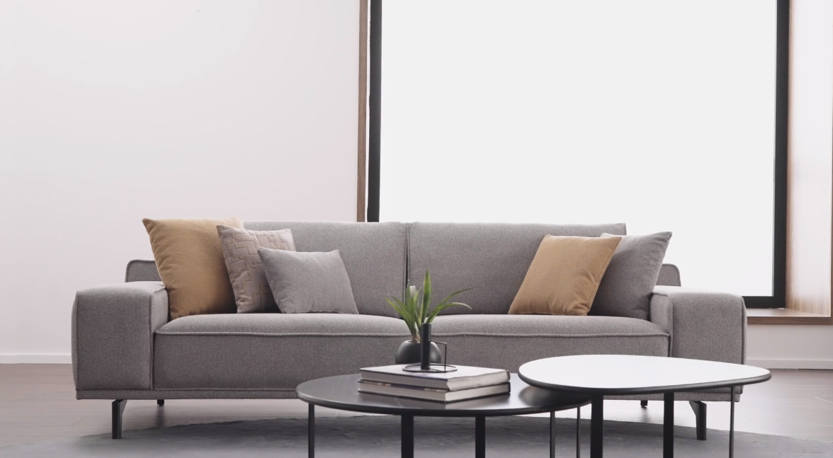 Триместен диван «Viera» + 5 декоративни възглавници, ширина 250см