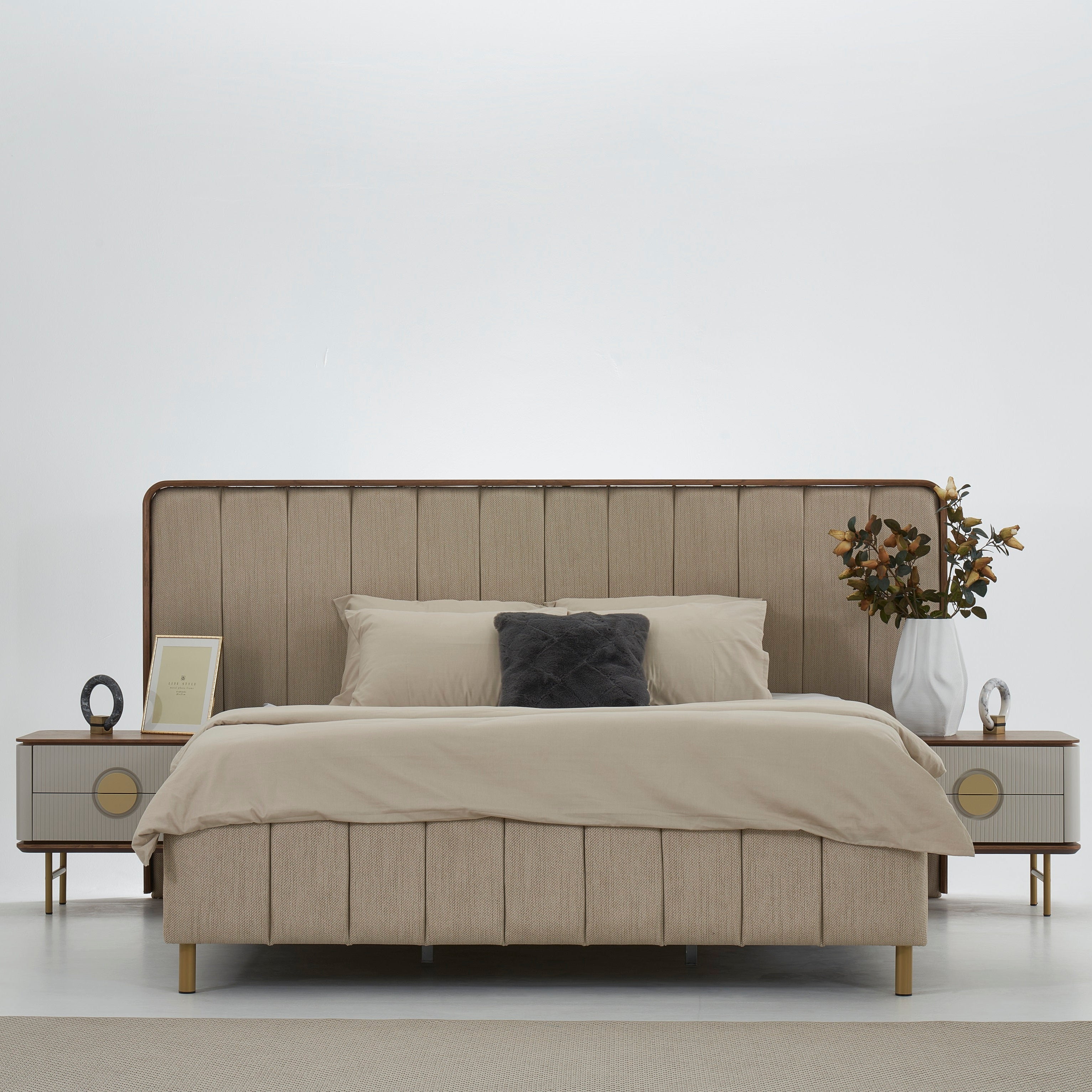 Тапицирано легло «Viola» с място за съхранение, повдигащ механизъм