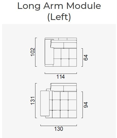 10 модула за модулен разтегателен диван «Panamera Comfort»