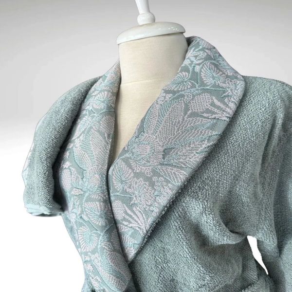 Комплект халати и хавлии «Candidum Green-Krem/Green» памук, бамбук, 6 части