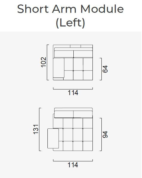 10 модула за модулен разтегателен диван «Panamera Comfort»