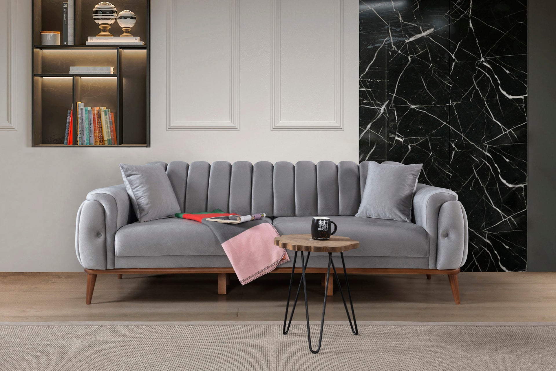 Триместен разтегателен диван «Istanbul» + 2 декоративни възглавници, ширина 228см