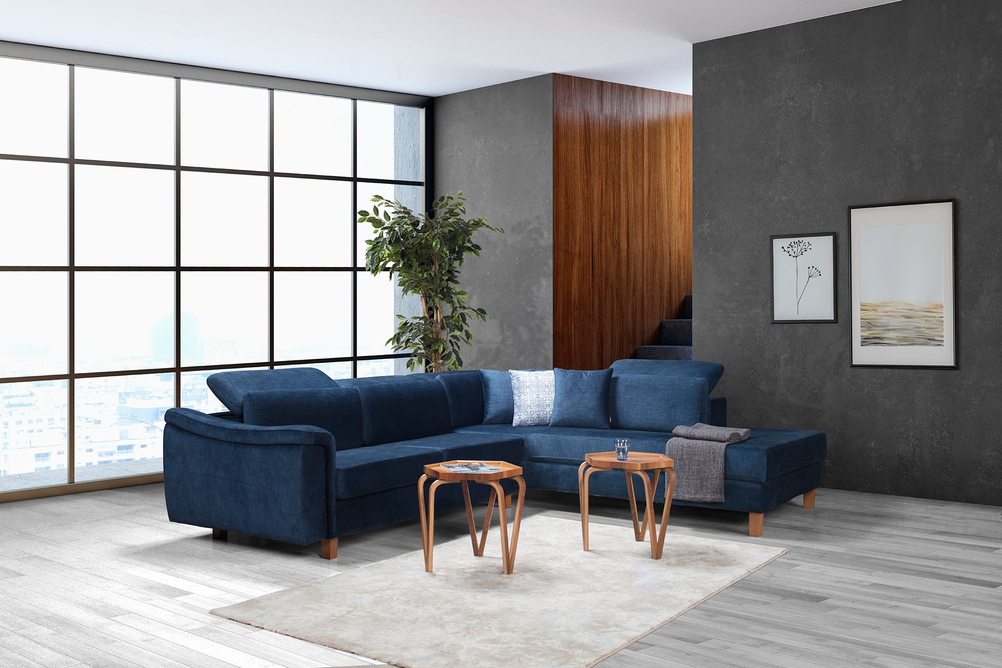 Ъглов диван Cassemu Fox (6722533851332)