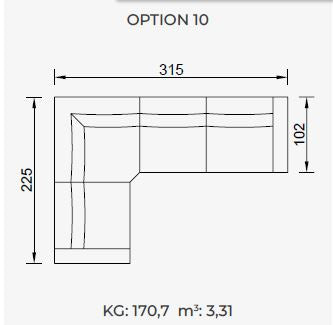 20 готови конфигурации на модулен диван «Conrad»
