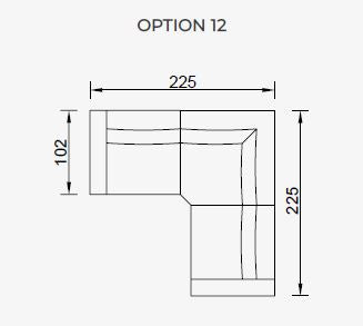 20 готови конфигурации на модулен диван «Conrad»