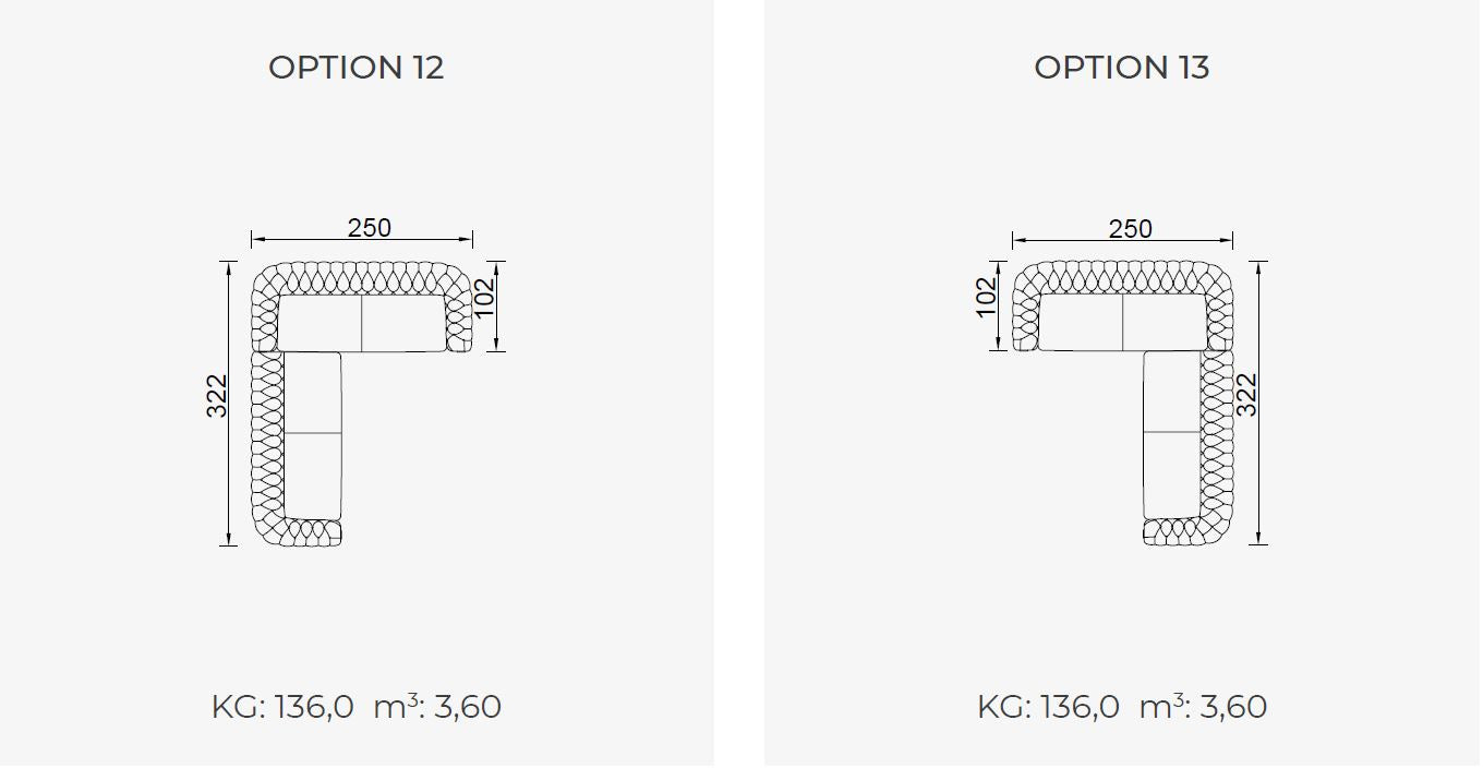 50 готови конфигурации на модулен диван «Aspendos»