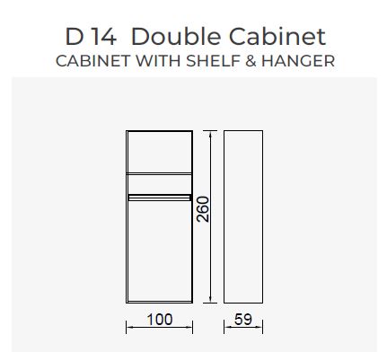 19 конфигурирани модула за гардероб «Alfa» - с осветление, чекмеджета, лостове за закачалки и рафтове
