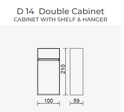 19 конфигурирани модула за гардероб «Alfa» - с осветление, чекмеджета, лостове за закачалки и рафтове