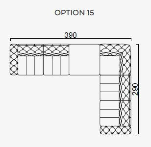 29 готови конфигурации на модулен разтегателен диван «Dallas»