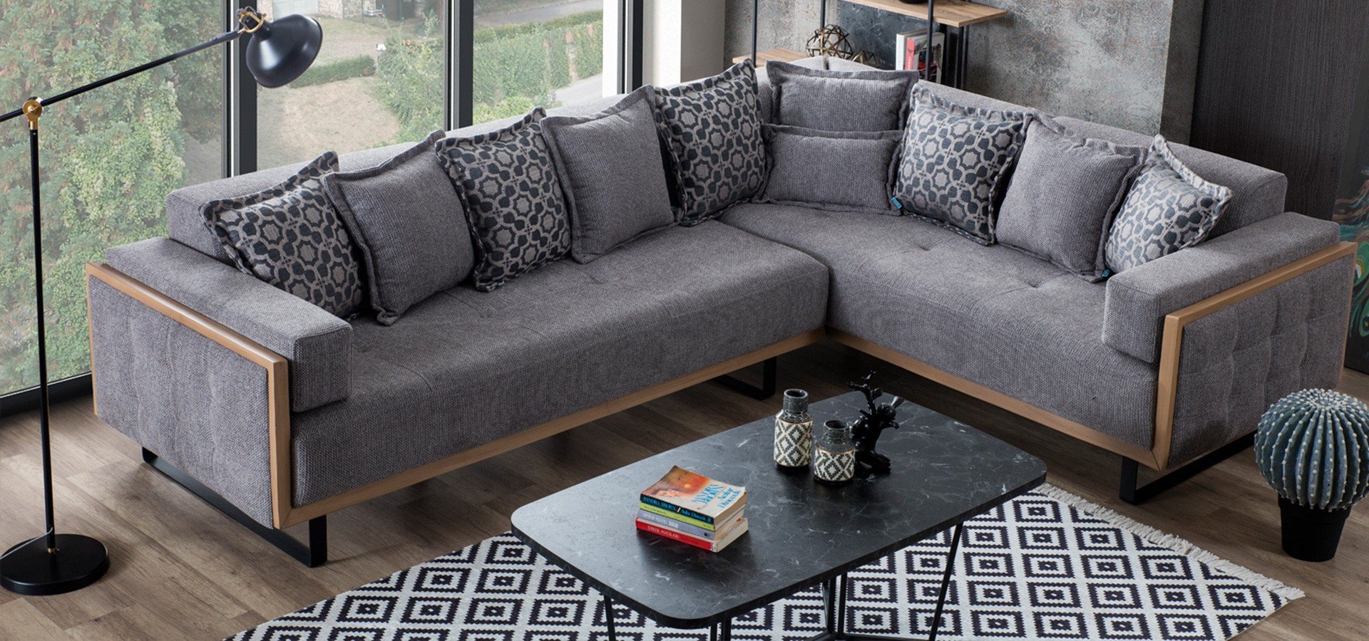 Ъглов диван Gala Mobilya Loft (6599547027652)