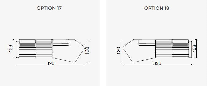 69 готови конфигурации на модулен диван «Heritage»