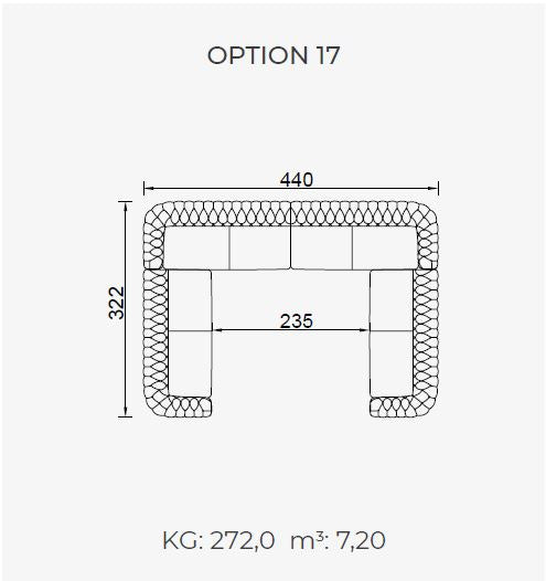 50 готови конфигурации на модулен диван «Aspendos»