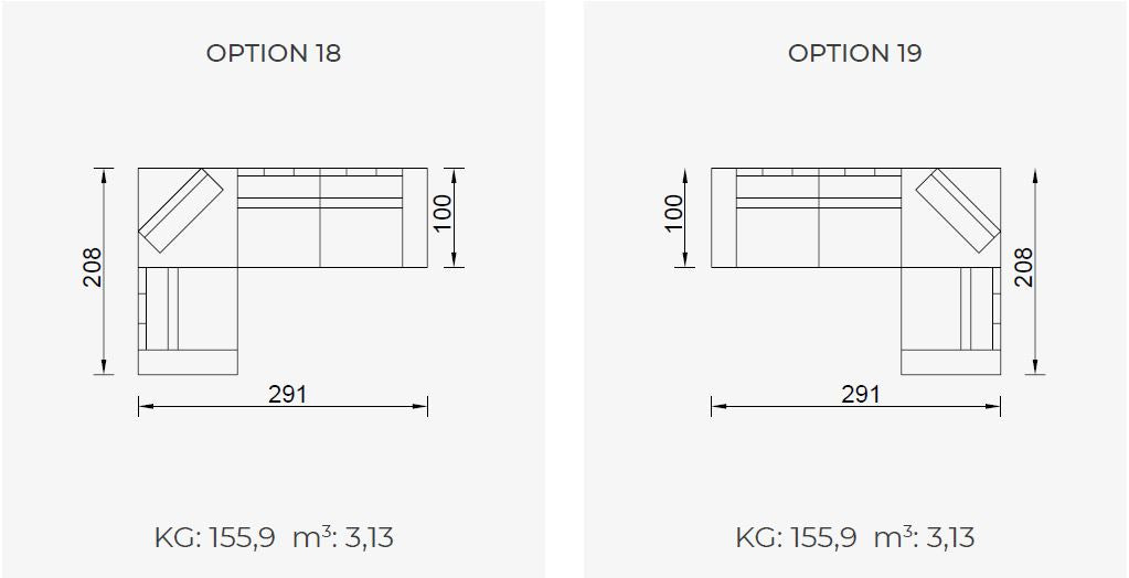29 готови конфигурации на модулен разтегателен диван «Cavalli»